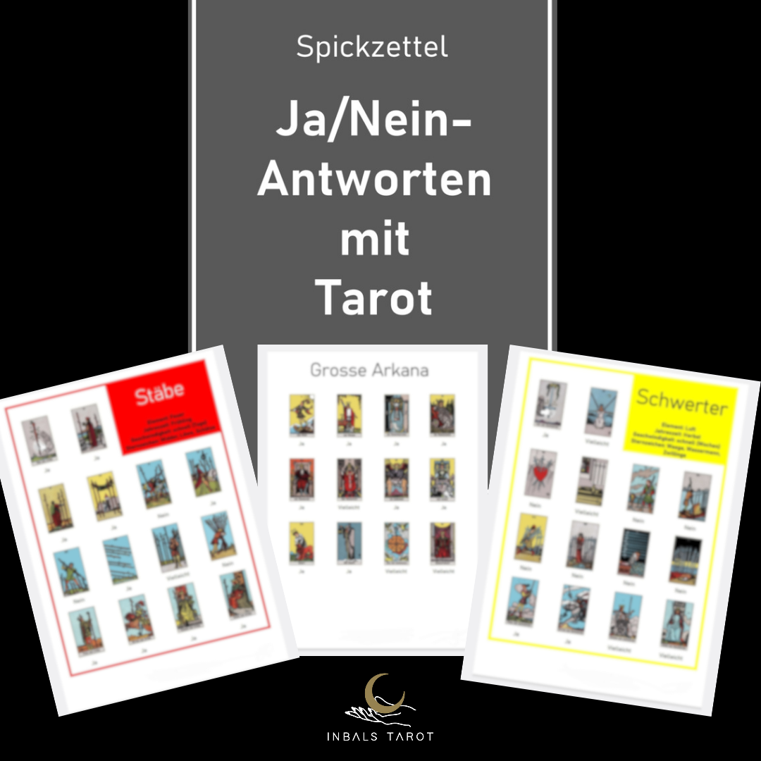 Spickzettel - Ja/Nein-Antworten mit Tarot