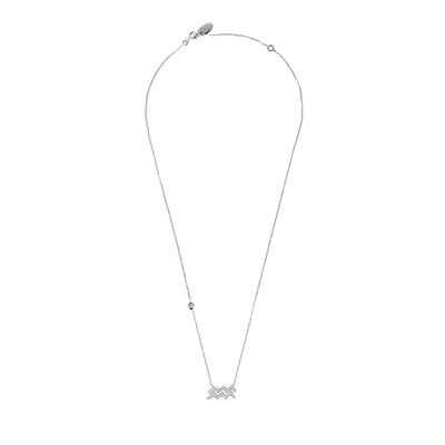Aquarius - Necklace - 925 Sterling Silver - Zirconias