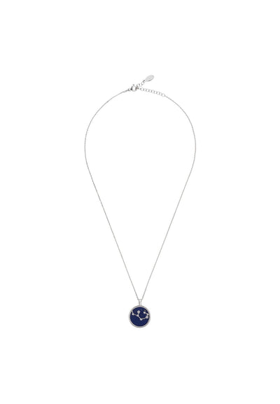 Sagittarius - Necklace - 925 sterling silver - lapis lazuli with white zirconia